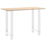 2 db fehér bárasztal láb 40x(90-91) cm acél 8
