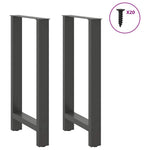 2 db antracitszürke acél bárasztalláb 40x(90-91) cm 3