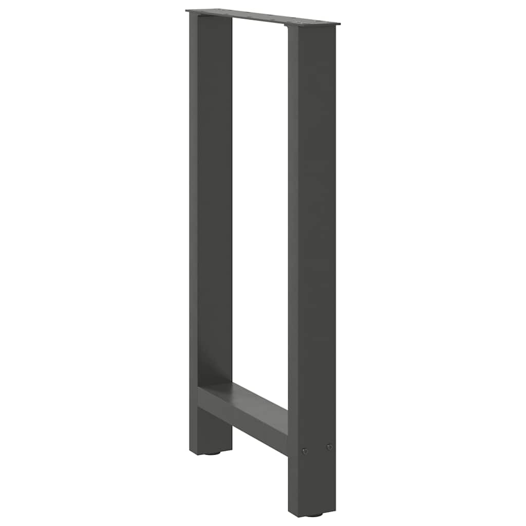 2 db antracitszürke acél bárasztalláb 40x(90-91) cm 4