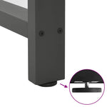 2 db antracitszürke acél bárasztalláb 40x(90-91) cm 9