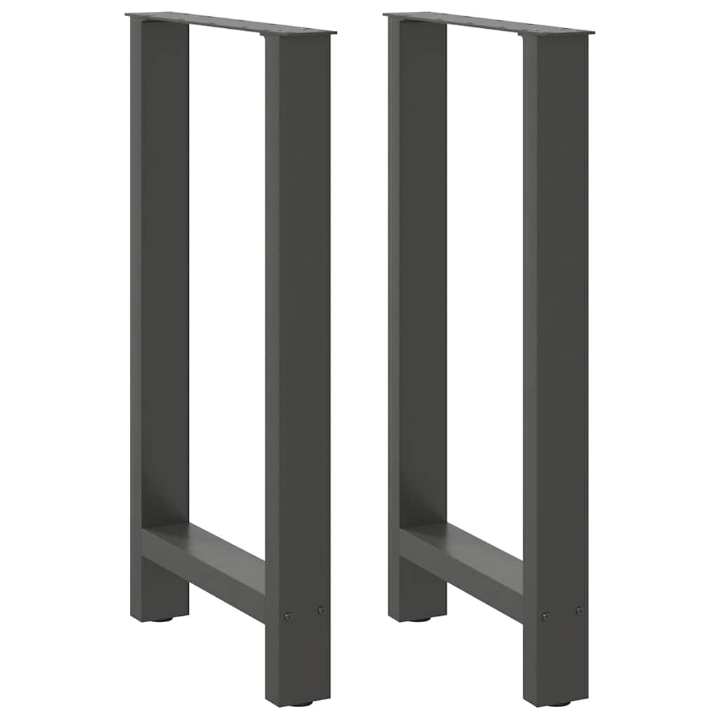 2 db antracitszürke acél bárasztalláb 50x(90-91) cm 2