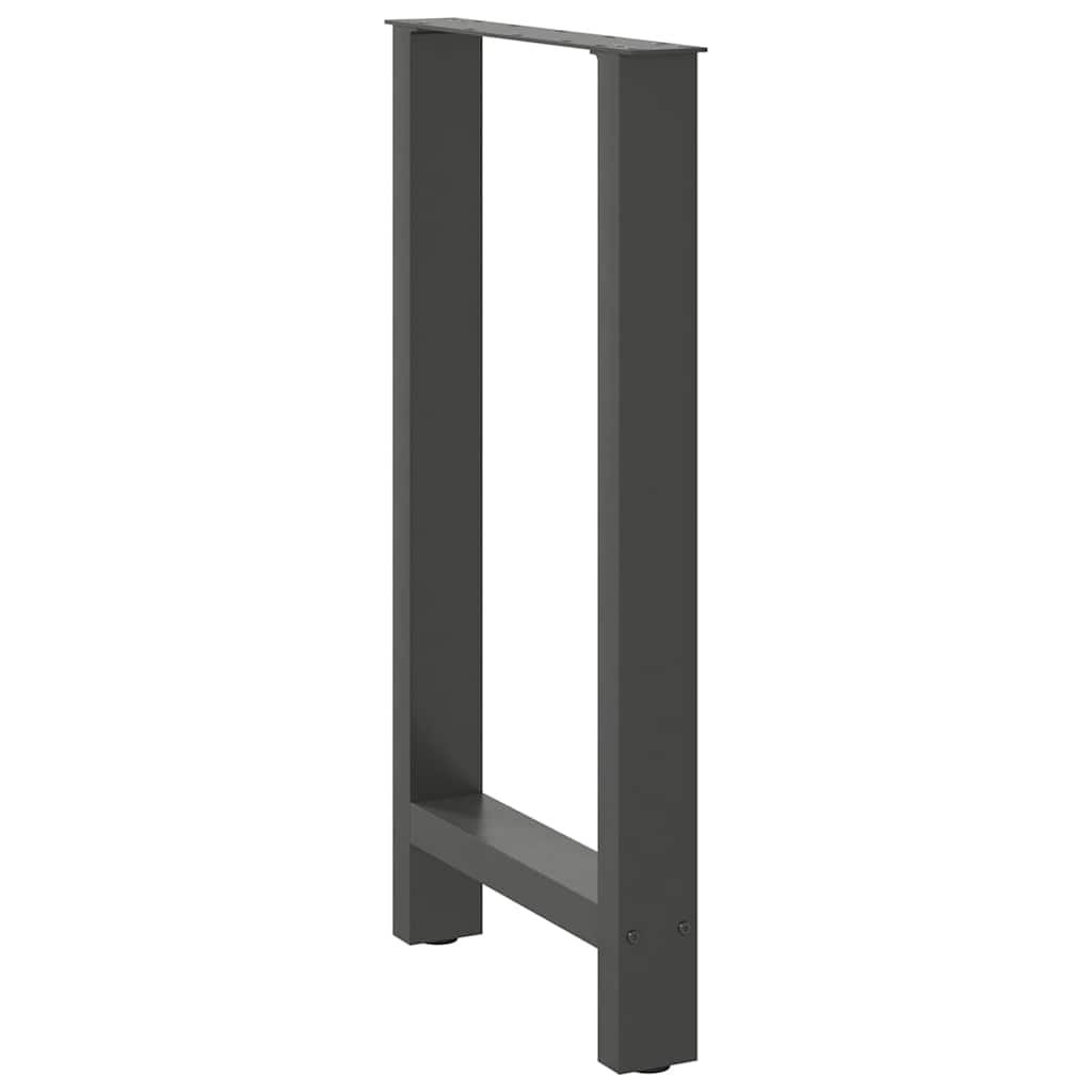2 db antracitszürke acél bárasztalláb 50x(90-91) cm 4