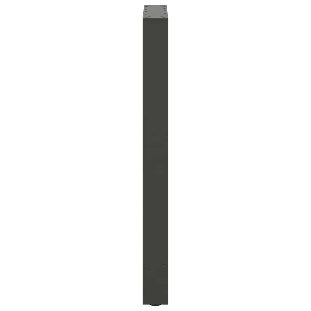 2 db antracitszürke acél bárasztalláb 50x(90-91) cm 6