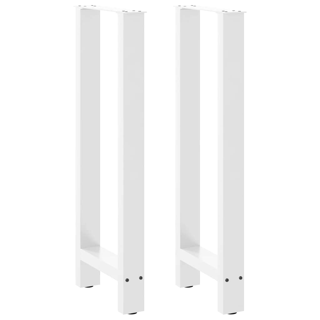 2 db fehér bárasztal láb 40 x (100-101) cm acél 2