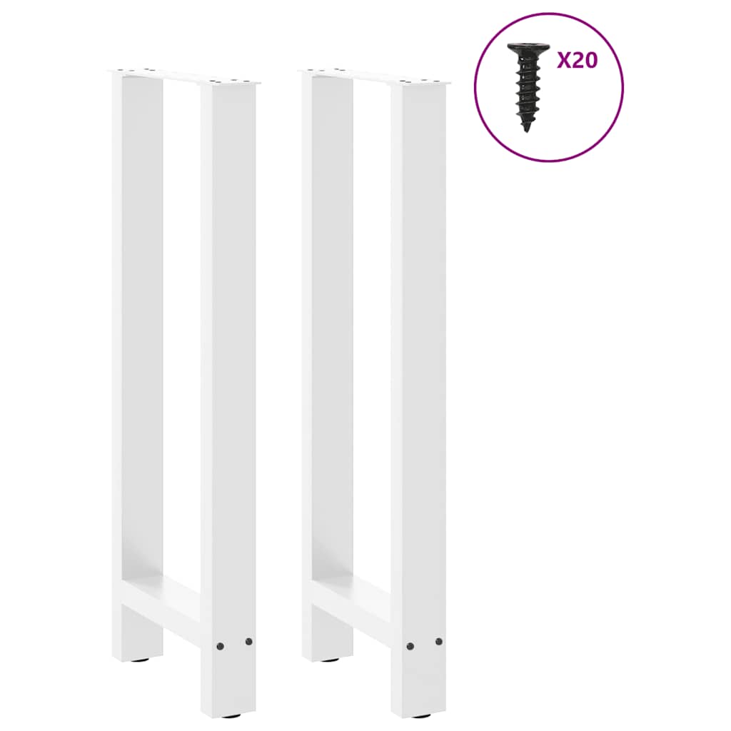 2 db fehér bárasztal láb 40 x (100-101) cm acél 3