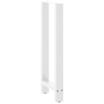 2 db fehér bárasztal láb 40 x (100-101) cm acél 4