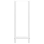2 db fehér bárasztal láb 40 x (100-101) cm acél 5