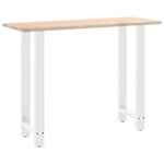 2 db fehér bárasztal láb 40 x (100-101) cm acél 9