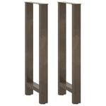 2 db natúr acél bárasztalláb 40 x (100-101) cm 2