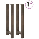 2 db natúr acél bárasztalláb 40 x (100-101) cm 3