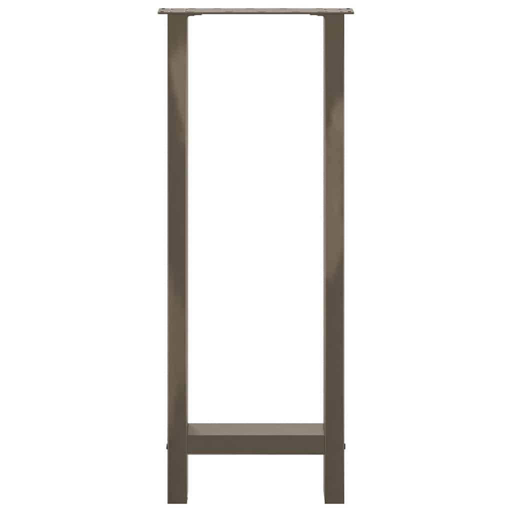 2 db natúr acél bárasztalláb 40 x (100-101) cm 5