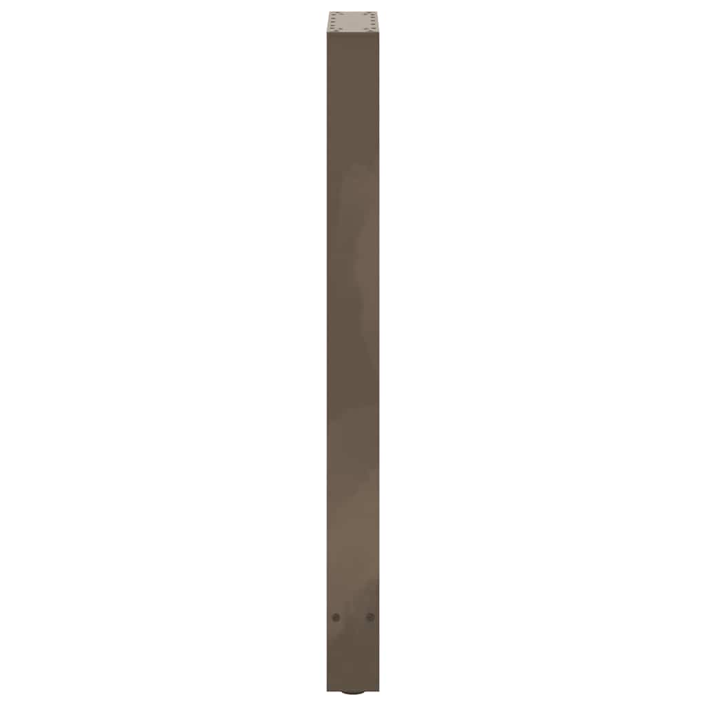 2 db natúr acél bárasztalláb 40 x (100-101) cm 6
