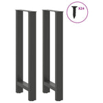 2 db antracitszürke acél bárasztalláb 50x(100-101) cm 3