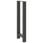 2 db antracitszürke acél bárasztalláb 50x(100-101) cm 4