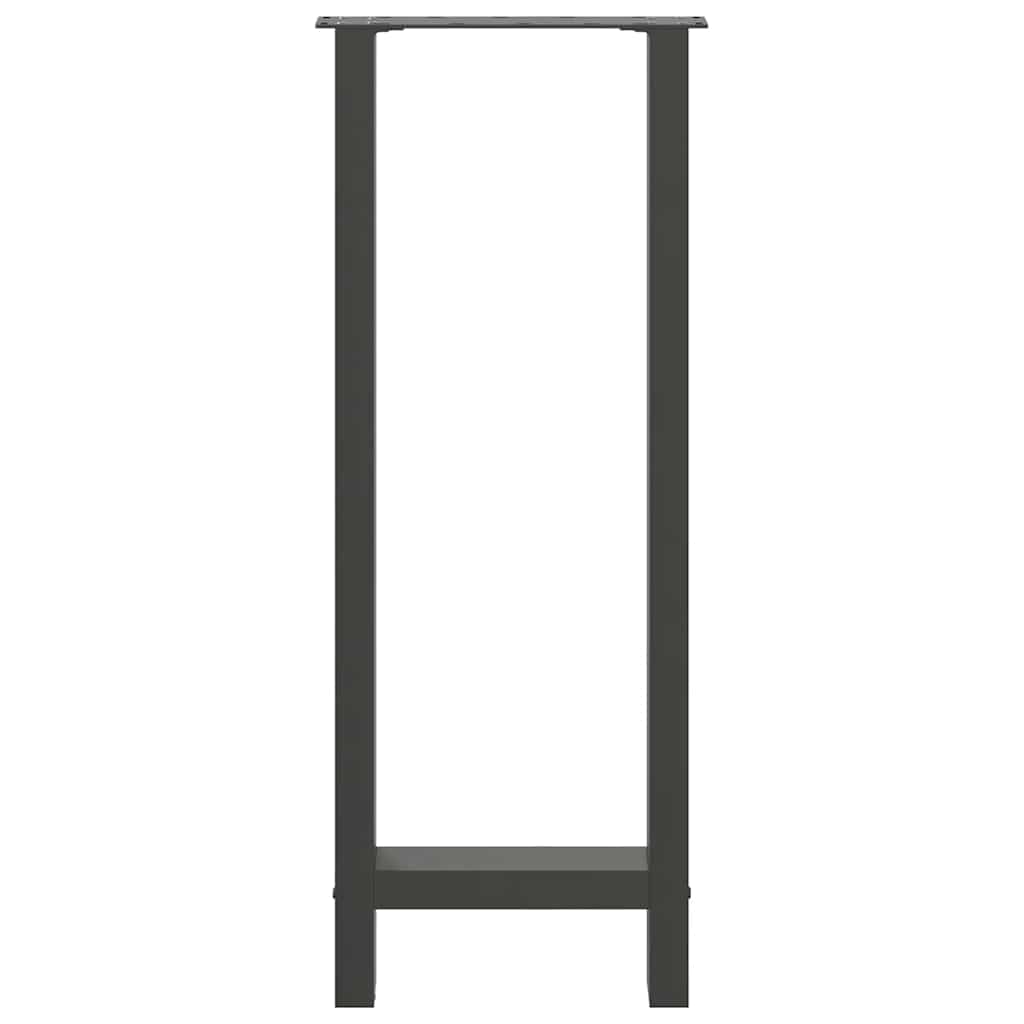 2 db antracitszürke acél bárasztalláb 50x(100-101) cm 5