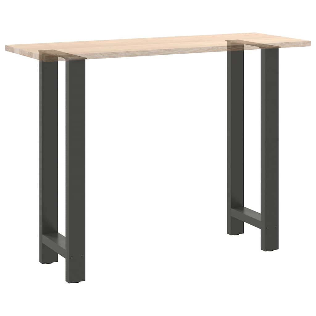 2 db antracitszürke acél bárasztalláb 50x(100-101) cm 8