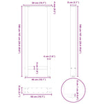 2 db antracitszürke acél bárasztalláb 50x(100-101) cm 10