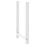 2 db fehér bárasztal láb 60 x (100-101) cm acél 4