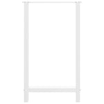 2 db fehér bárasztal láb 60 x (100-101) cm acél 5