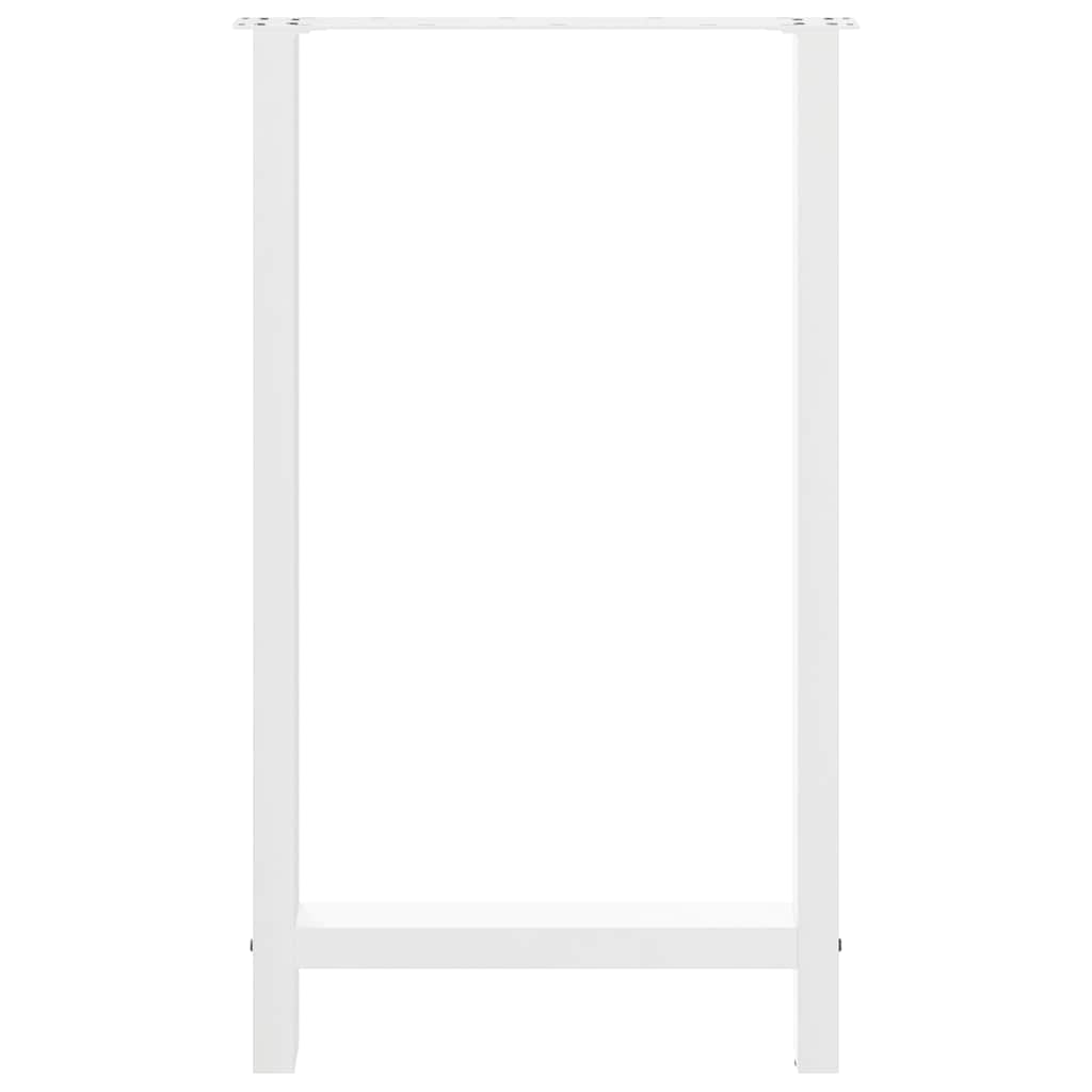 2 db fehér bárasztal láb 60 x (100-101) cm acél 5
