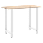 2 db fehér bárasztal láb 60 x (100-101) cm acél 8