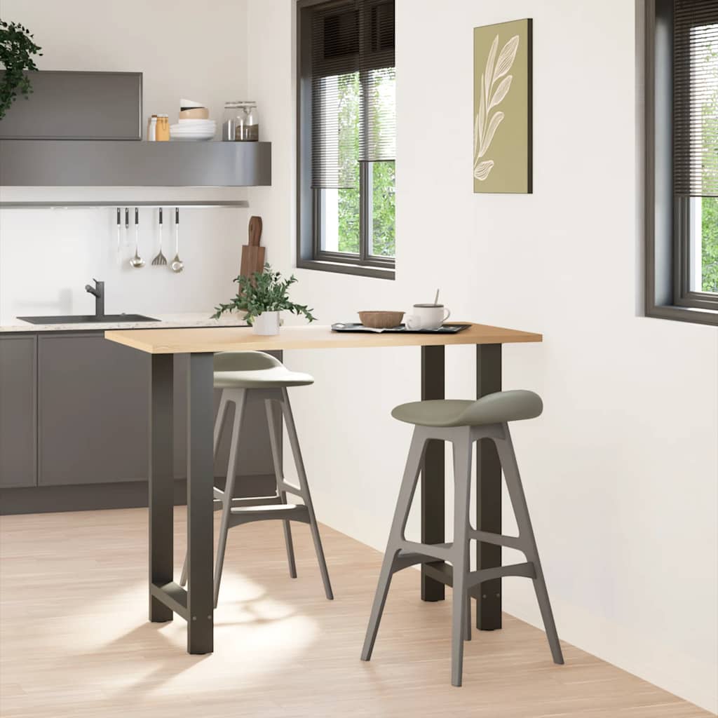 2 db antracitszürke acél bárasztalláb 60x(100-101) cm 2