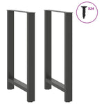 2 db antracitszürke acél bárasztalláb 60x(100-101) cm 3