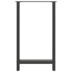2 db antracitszürke acél bárasztalláb 60x(100-101) cm 5