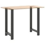 2 db antracitszürke acél bárasztalláb 60x(100-101) cm 8