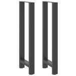 2 db antracitszürke acél bárasztalláb 50x(110-111) cm