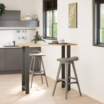 2 db antracitszürke acél bárasztalláb 50x(110-111) cm 2