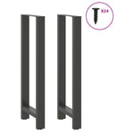 2 db antracitszürke acél bárasztalláb 50x(110-111) cm 3