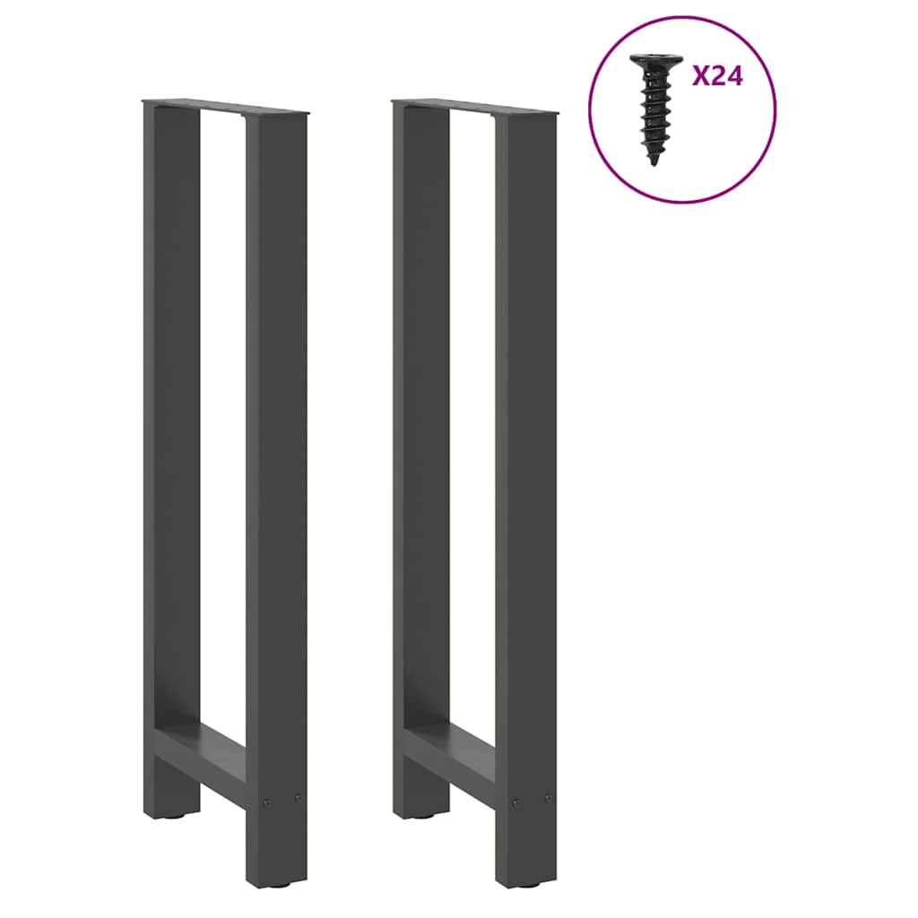 2 db antracitszürke acél bárasztalláb 50x(110-111) cm 3