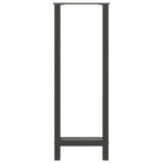 2 db antracitszürke acél bárasztalláb 50x(110-111) cm 5
