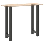 2 db antracitszürke acél bárasztalláb 50x(110-111) cm 8