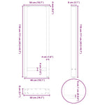2 db antracitszürke acél bárasztalláb 50x(110-111) cm 10