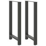 2 db antracitszürke acél bárasztalláb 60x(110-111) cm