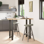 2 db antracitszürke acél bárasztalláb 60x(110-111) cm 2