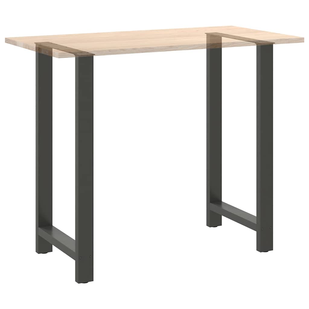 2 db antracitszürke acél bárasztalláb 60x(110-111) cm 8