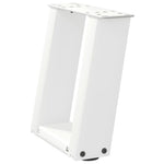 2 db U alakú fehér dohányzóasztal láb 30x(30-31) cm acél 4