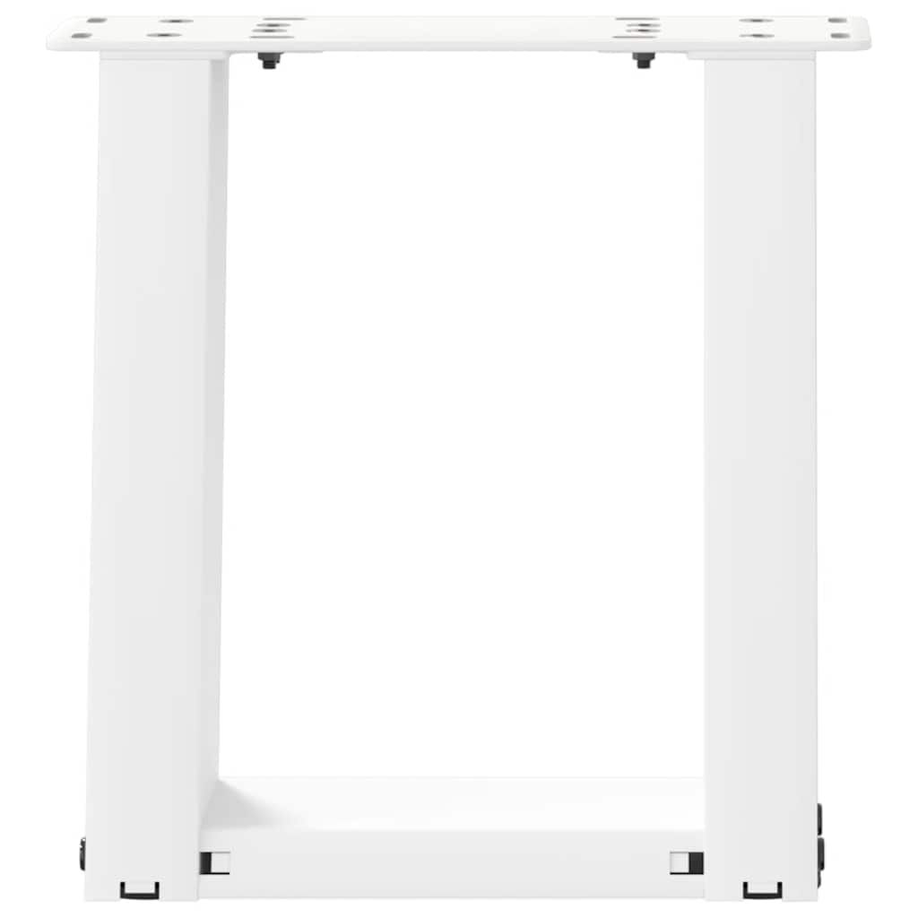 2 db U alakú fehér dohányzóasztal láb 30x(30-31) cm acél 5