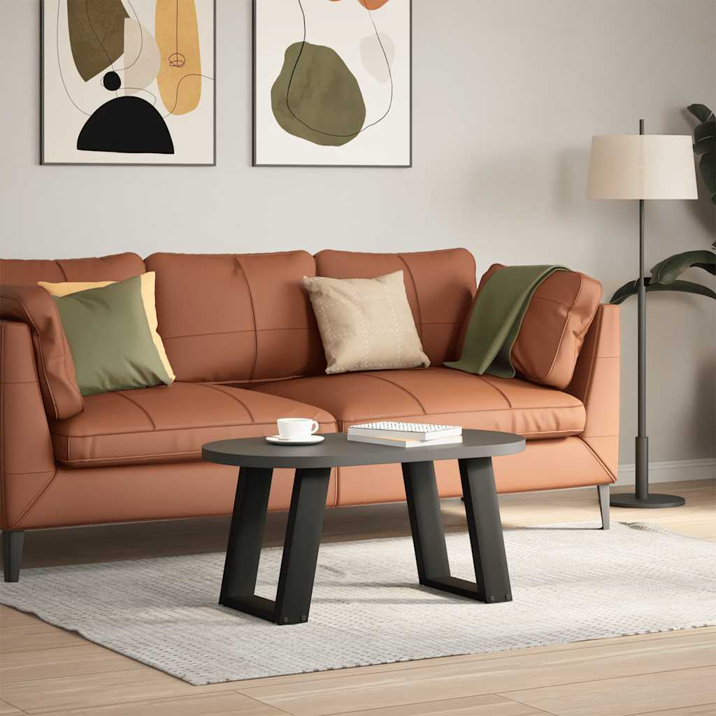 2 db fekete, U alakú acél dohányzóasztal láb 38x(42-43) cm 3