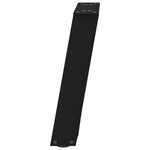 2 db fekete, U alakú acél dohányzóasztal láb 38x(42-43) cm 6