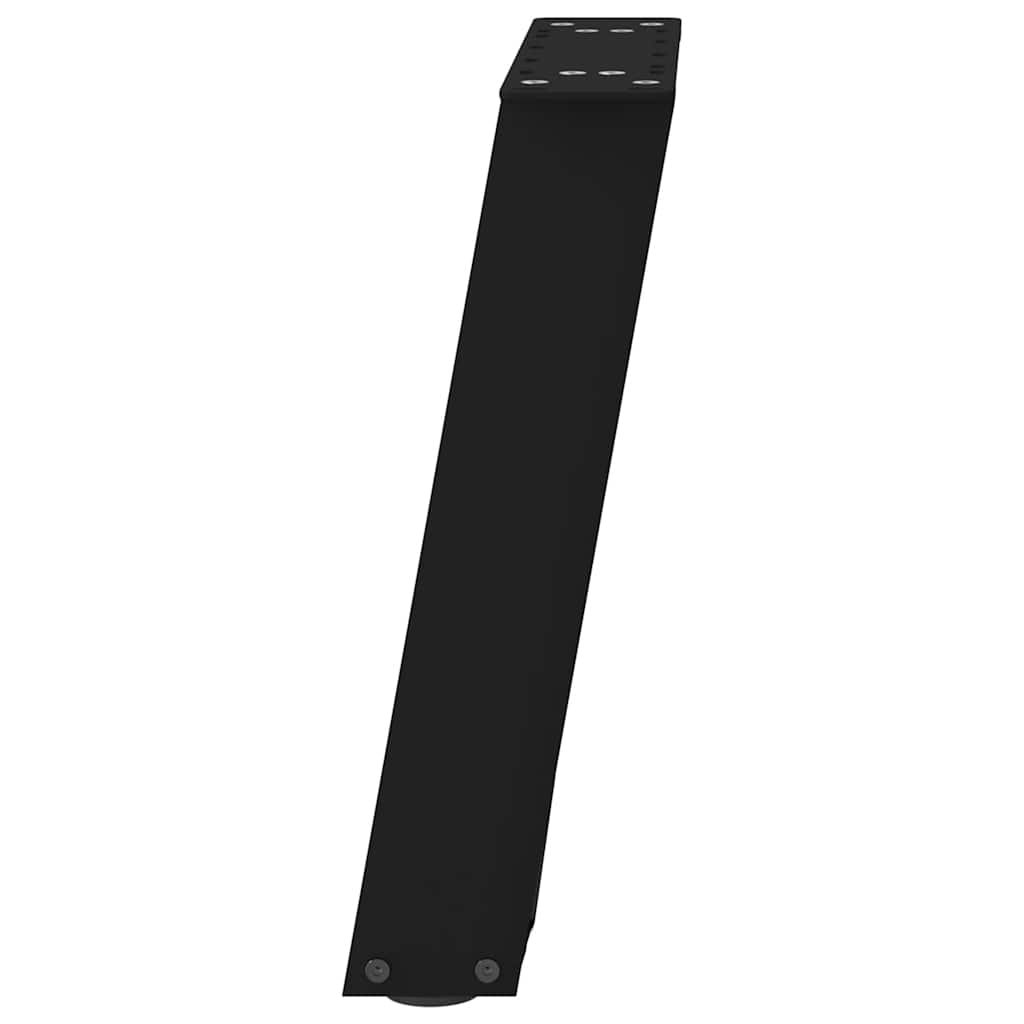 2 db fekete, U alakú acél dohányzóasztal láb 38x(42-43) cm 6