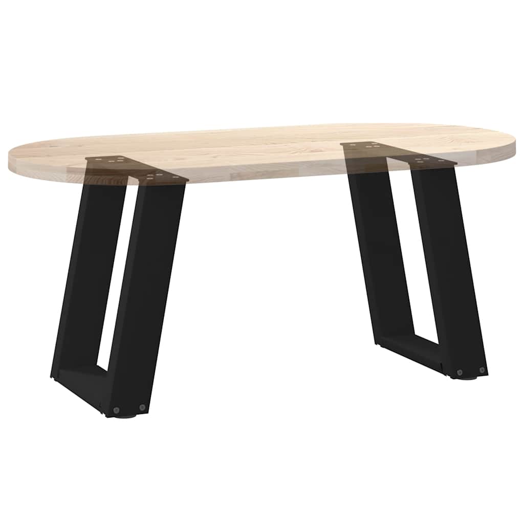 2 db fekete, U alakú acél dohányzóasztal láb 38x(42-43) cm 8