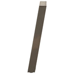 2 db U alakú natúr acél konzolasztal láb 38x(72-73) cm 6