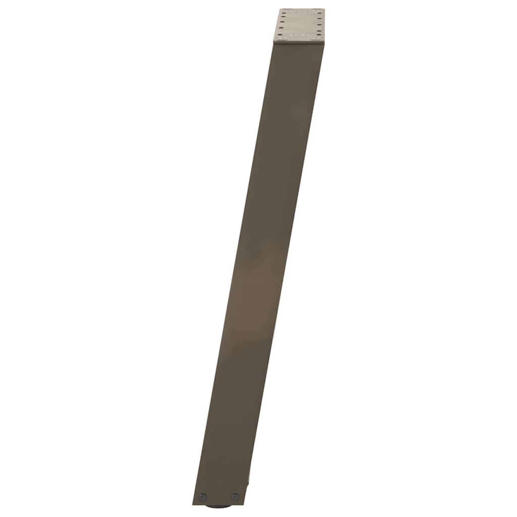 2 db U alakú natúr acél konzolasztal láb 38x(72-73) cm 6