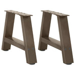 2 db A-alakú acél dohányzóasztal láb 30x(30-31) cm
