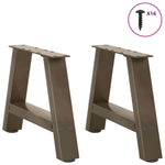 2 db A-alakú acél dohányzóasztal láb 30x(30-31) cm 3