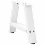 2 db A-alakú fehér dohányzóasztal láb 40 x (30-31) cm acél 4